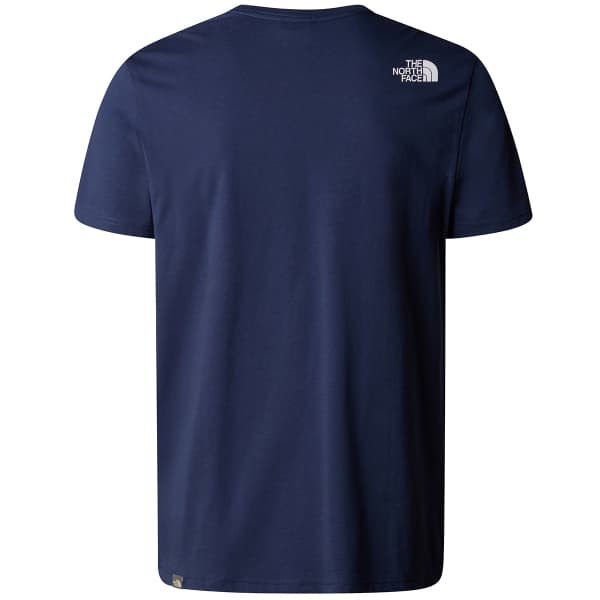 T-shirt THE NORTH FACE M S/S MOUNTAIN LINE TEE SUMMIT NAVY/POWER ORANGE
