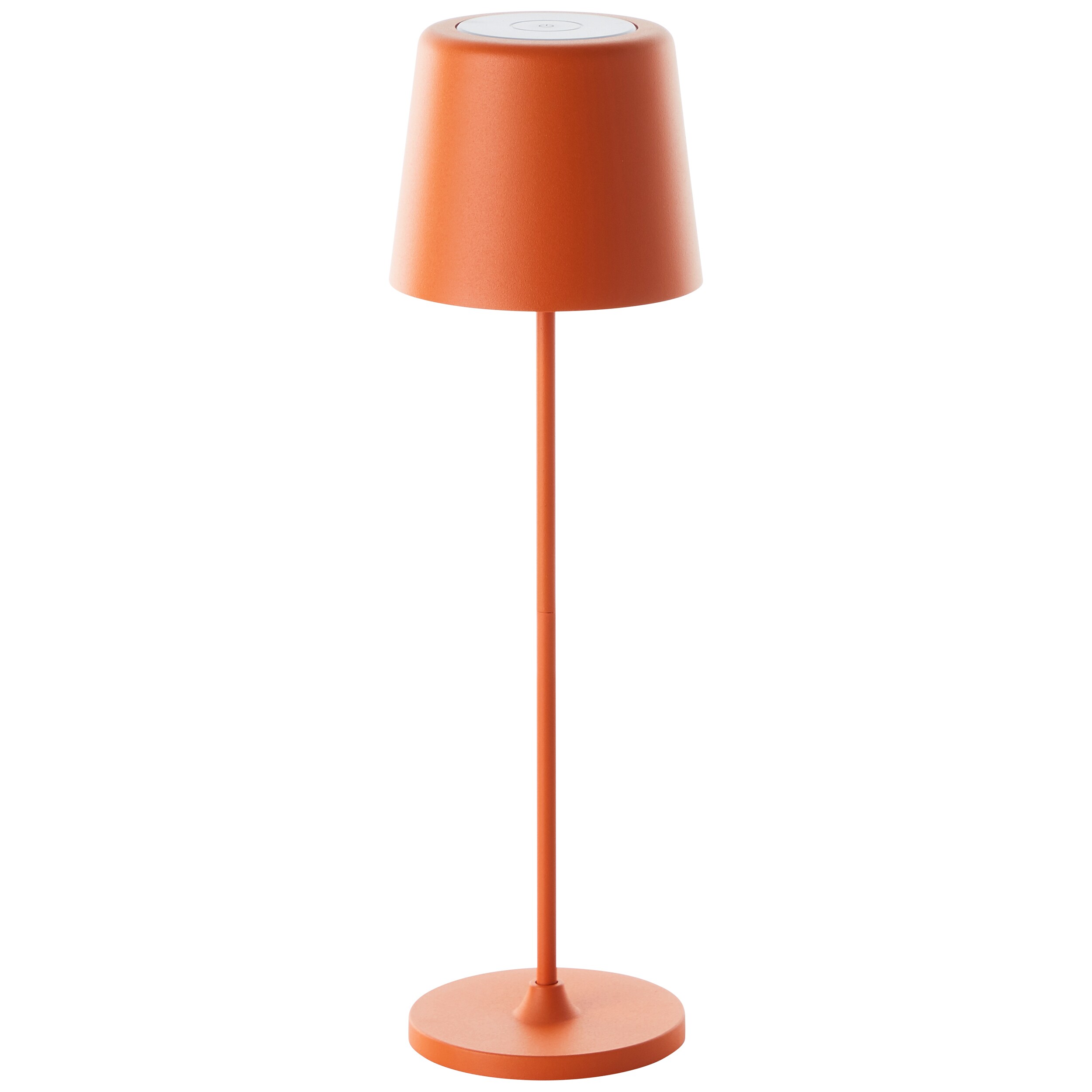 Brilliant Lampe Kaami LED Außentischleuchte 37cm orange matt Metall/Holz orange 2 W LED integriert