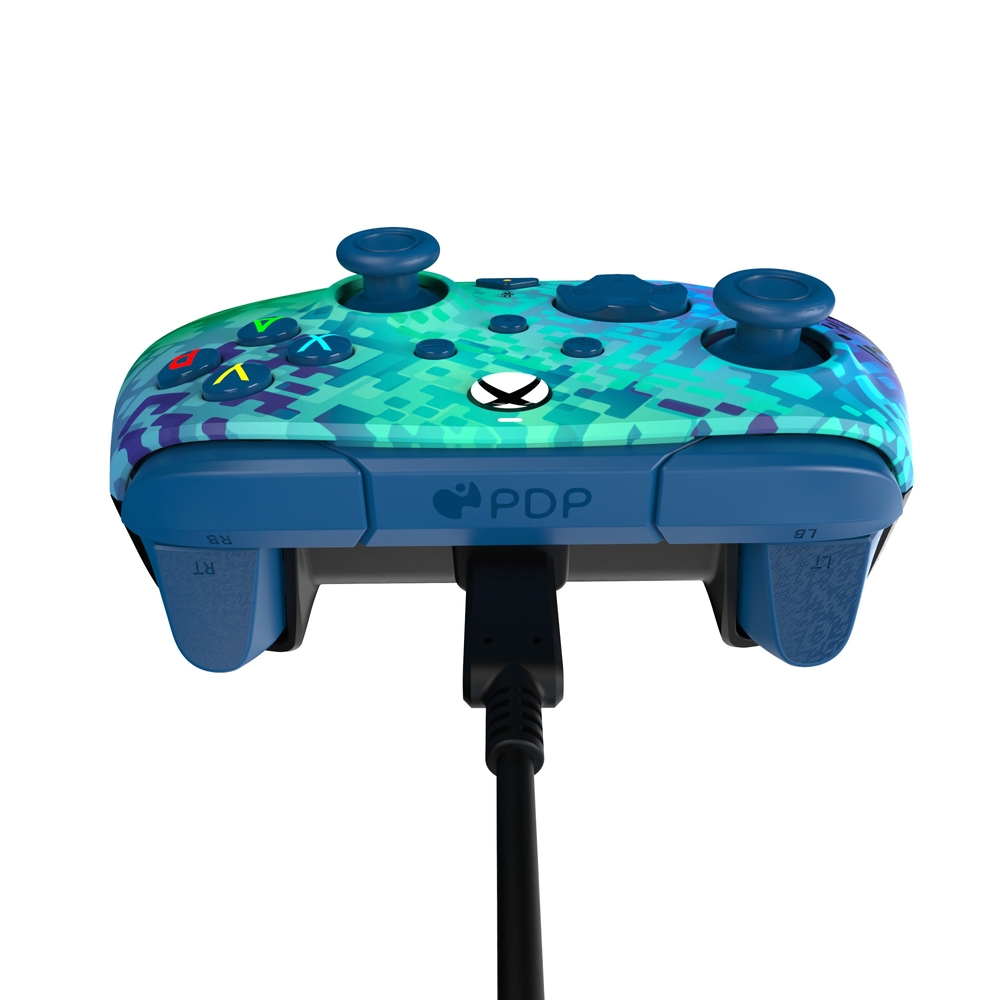 PDP Gaming Rematch Xbox Wired Controller - Glitch Green