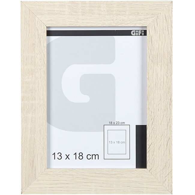 Cadre photo cérusé blanc 1 vue 13 x 18 cm