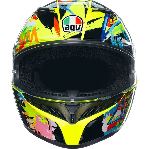 AGV - Casque K3 Rossi Winter Test 2019 Jaune / Noir / Multicolore