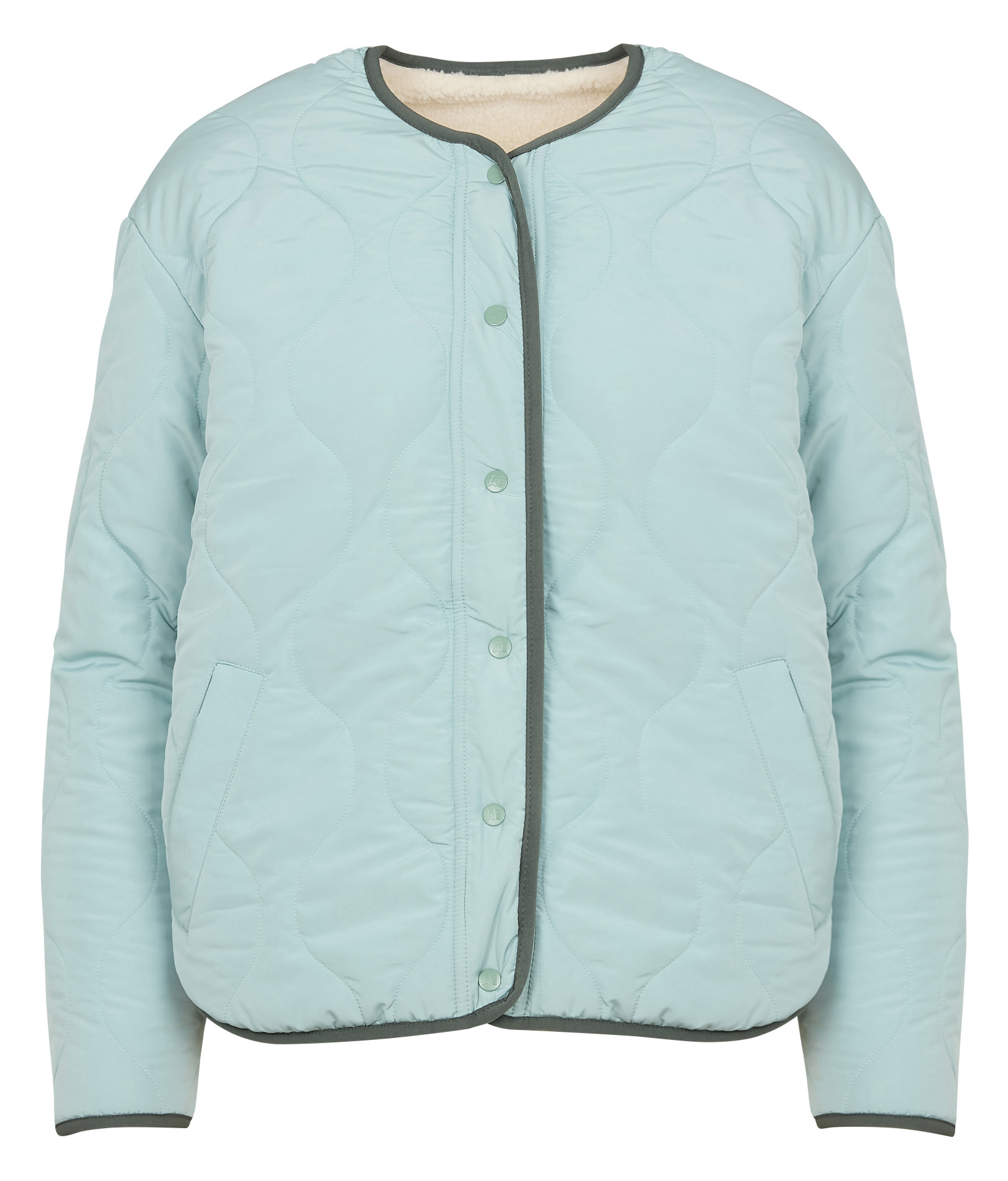 Veste sherpa réversible| Bleu