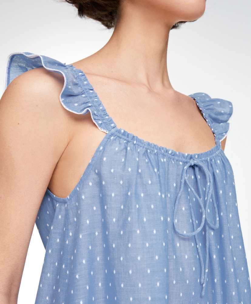 camisola curta de plumas
