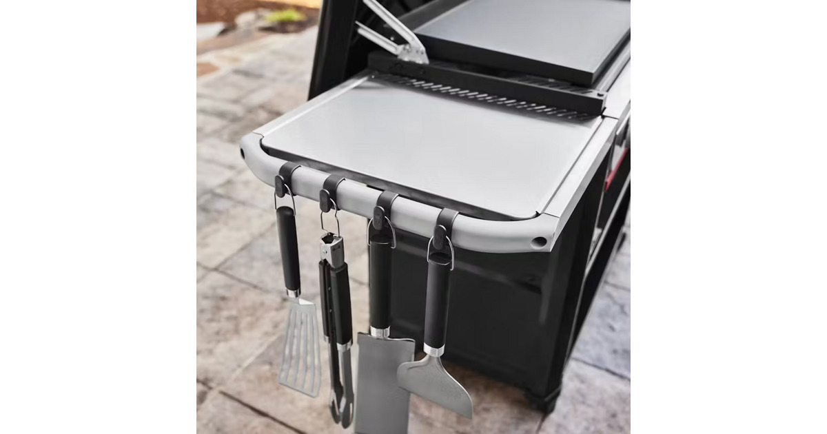 WeberWorks Organizer Kit - Snap on houder  (Zwart, voor alle Slate en Spirit (2025), Genesis W (2025) modellen)