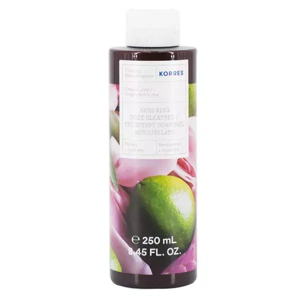 Korres Nettoyant Corporel Renouvelant Gingembre Lime 250ml