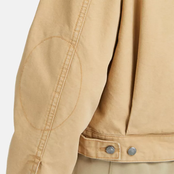 Veste en toile délavée Strafford pour femme en beige