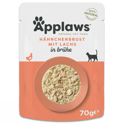 Applaws Pouch Hühnerbrust mit Lachs 12x70g