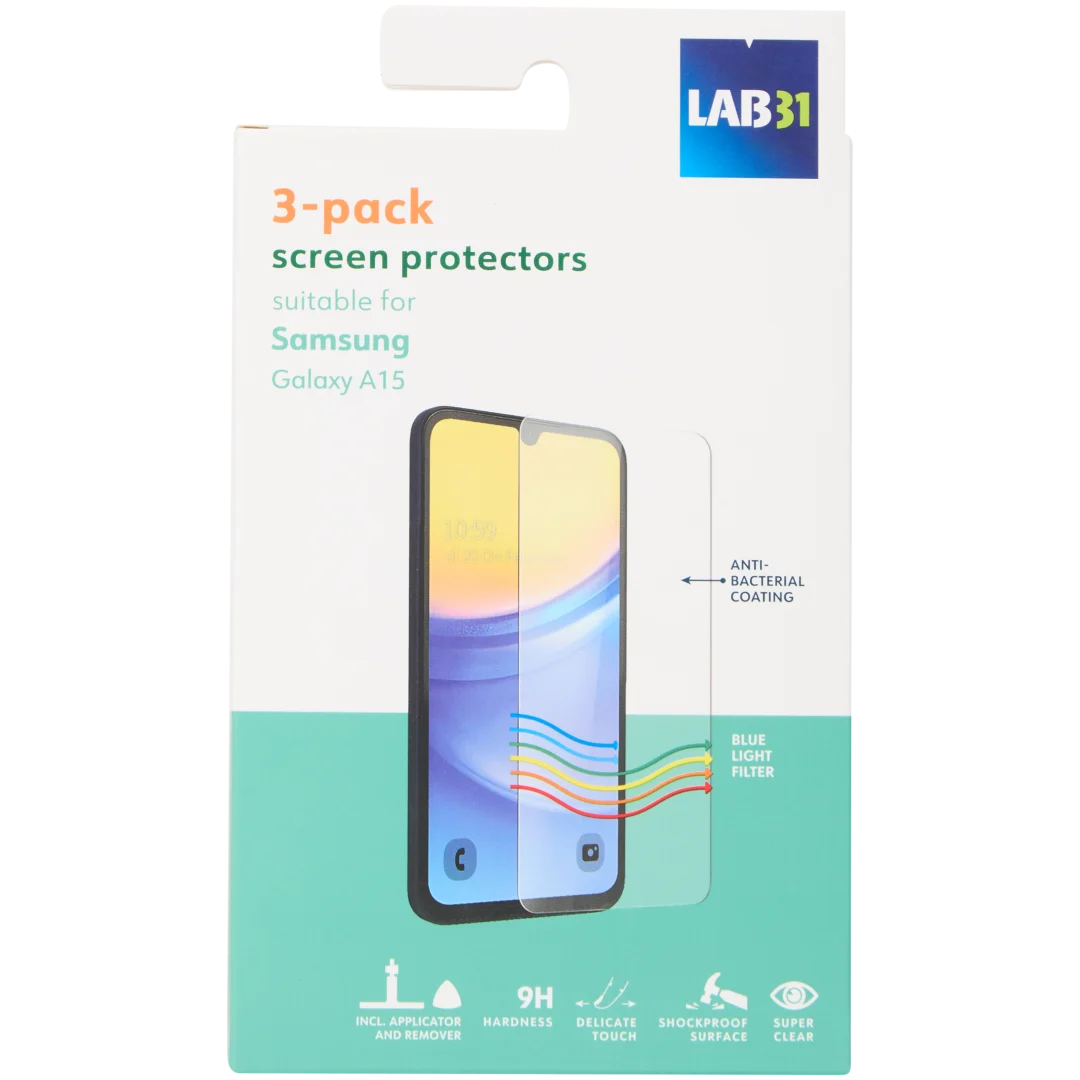 Lab31 screenprotectors 3 stuks | geschikt voor Samsung | diverse varianten