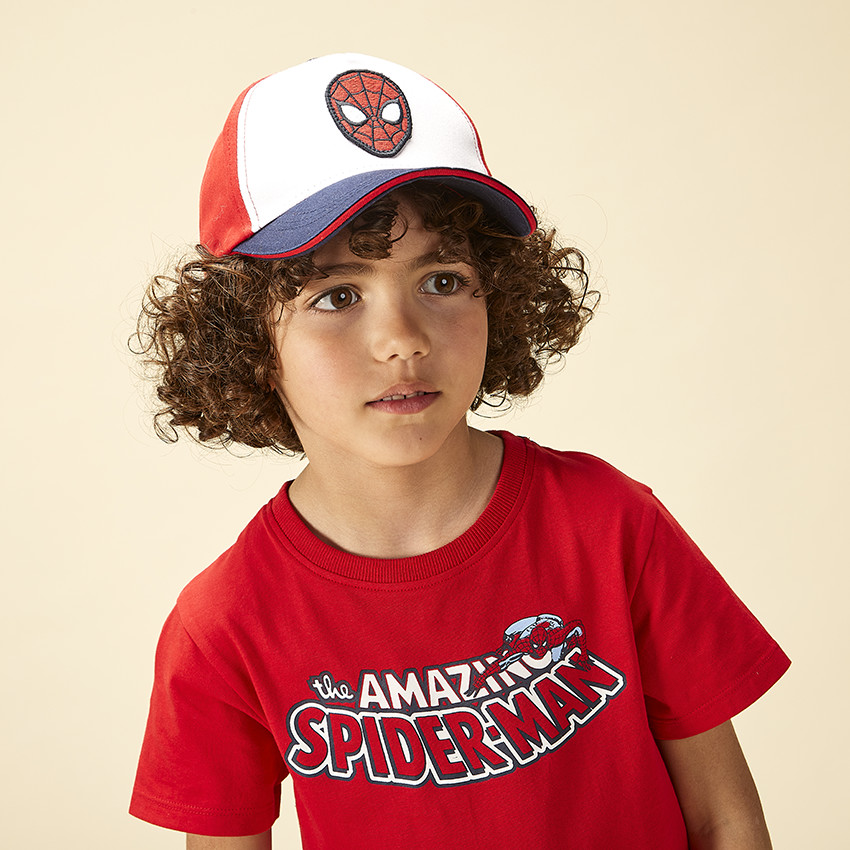 Casquette tricolore patch Spider-Man Marvel pour garçon