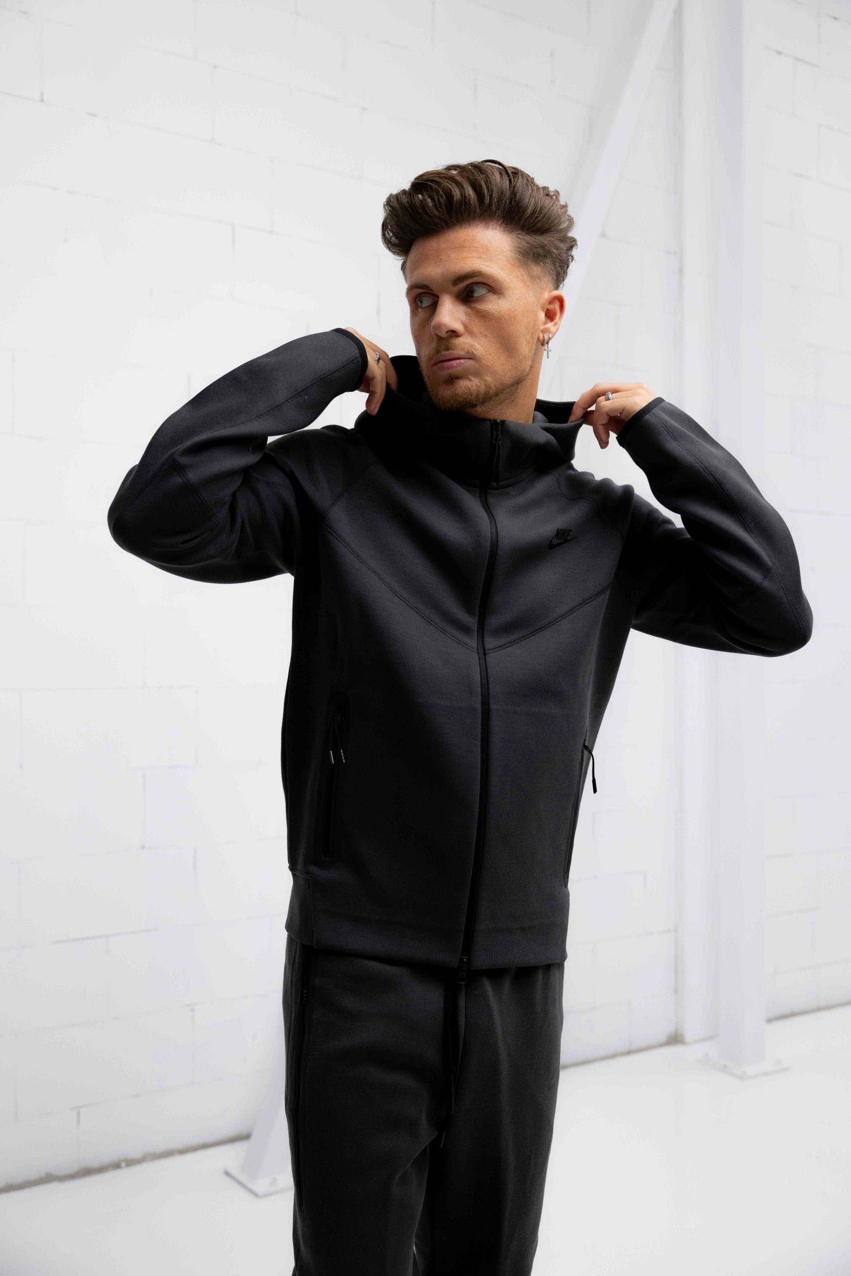 Nike Tech Fleece Trainingsjack Heren Donkergrijs