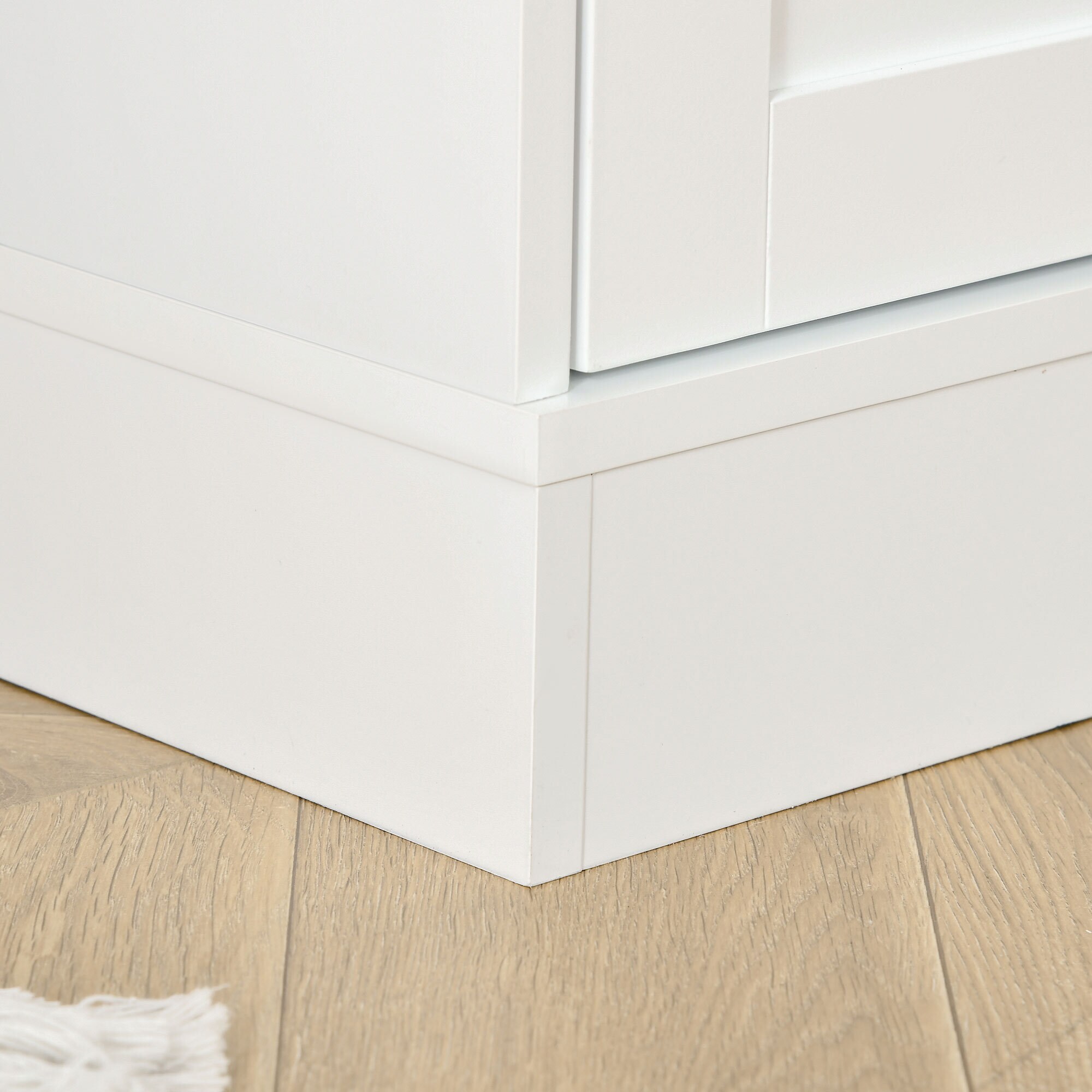 HOMCOM Bücherschrank mit verstellbaren Böden weiß 76Lx 40B x 178,5H cm