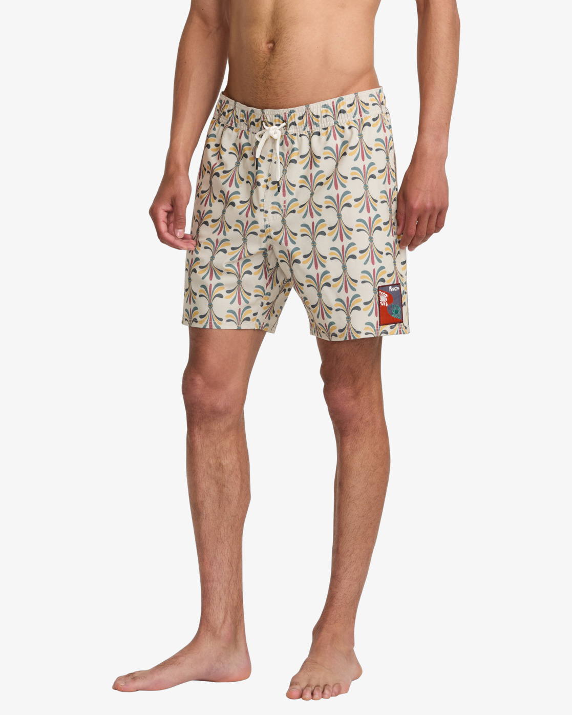 Rvca LA Floral Boardshort Light Khaki