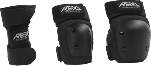 REKD Heavy Duty Junior Beskyttelsessæt Børn 3-Pak - Sæt Rulleskøjter