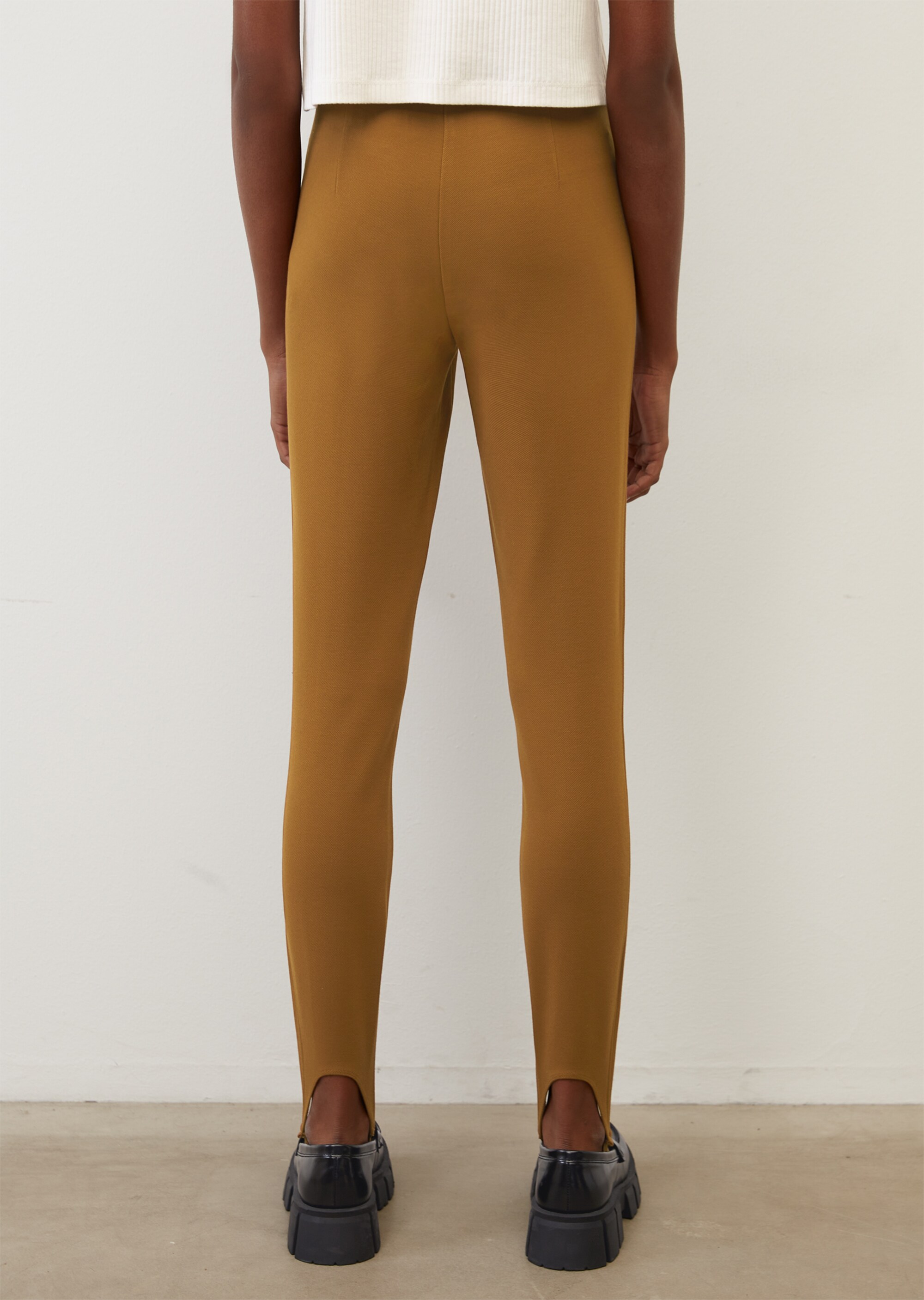 Steg-Leggings aus Stretch-Piqué