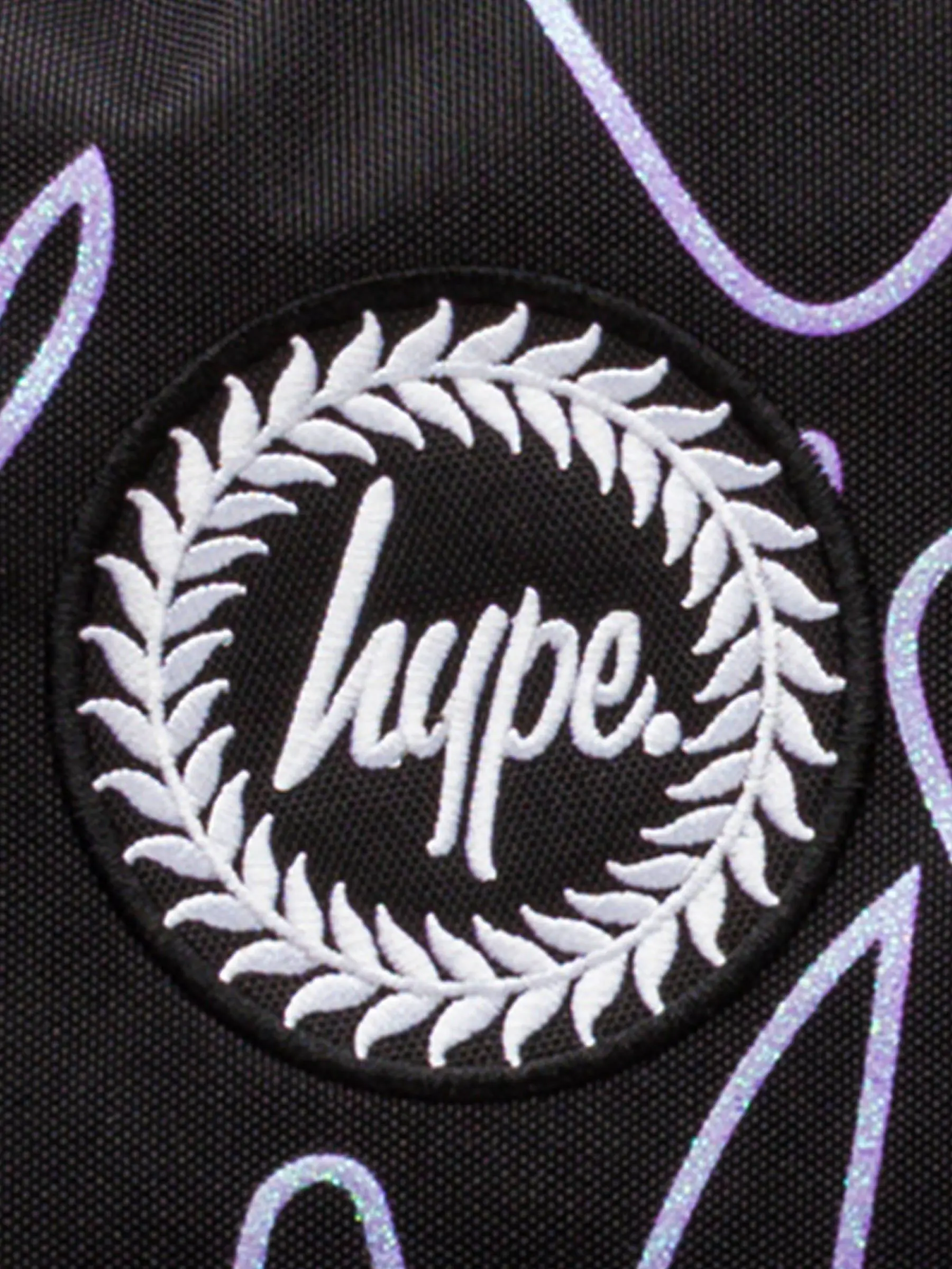 Hype. Girls Purple Glitter Scribble Hearts Iconic Backpack