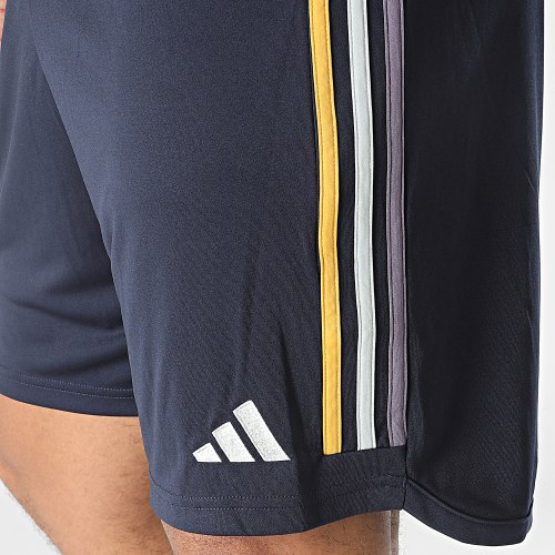 Short Jogging A Bandes Real Madrid HR3800 Bleu Marine
