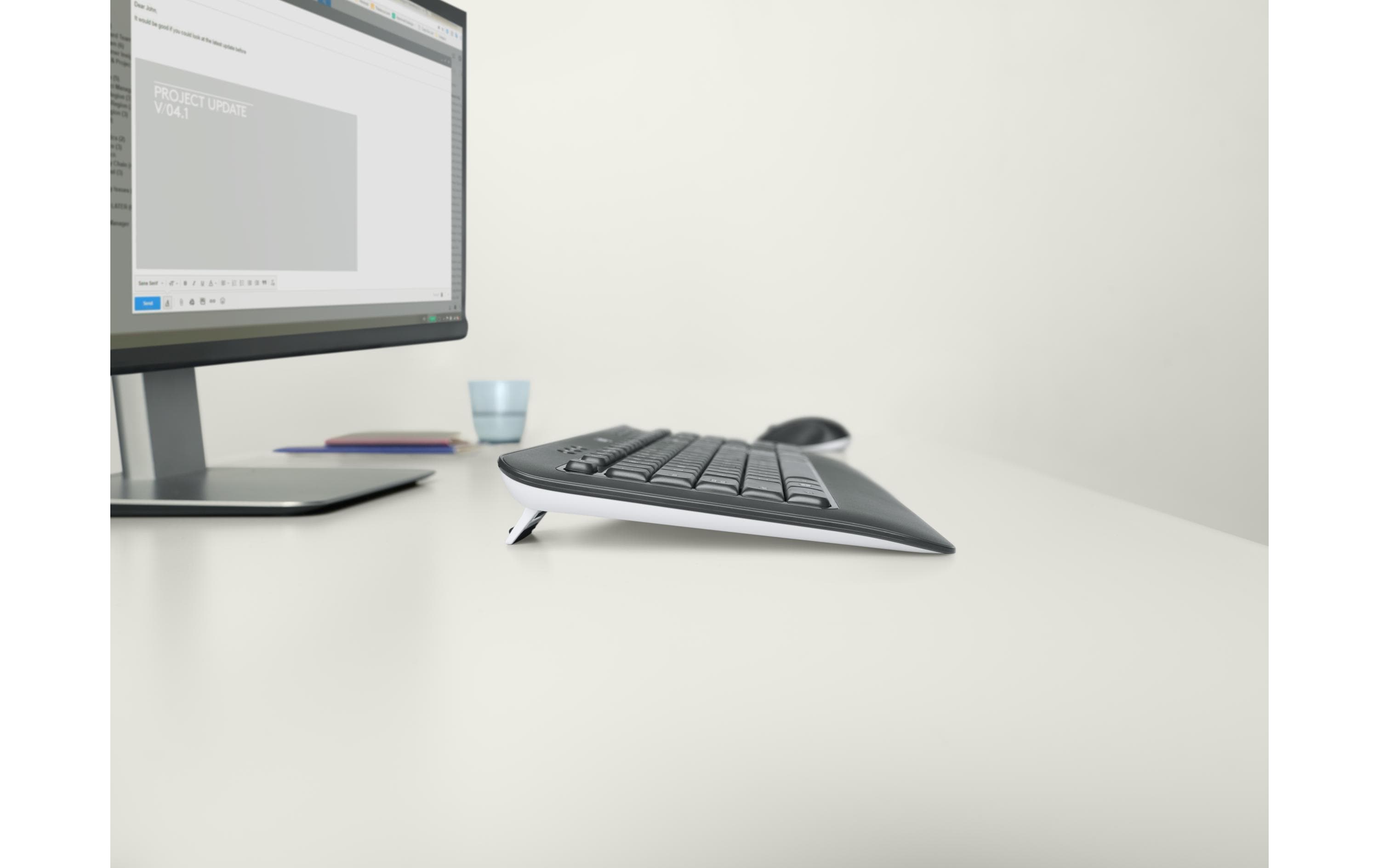 Tastatur-Maus-Set MK540 Advanced US-Layout, für WindowsSet aus Wireless-Tastatur und -Maus mit bis zu 3 Jahren Batterielaufzeit für PC und Laptop