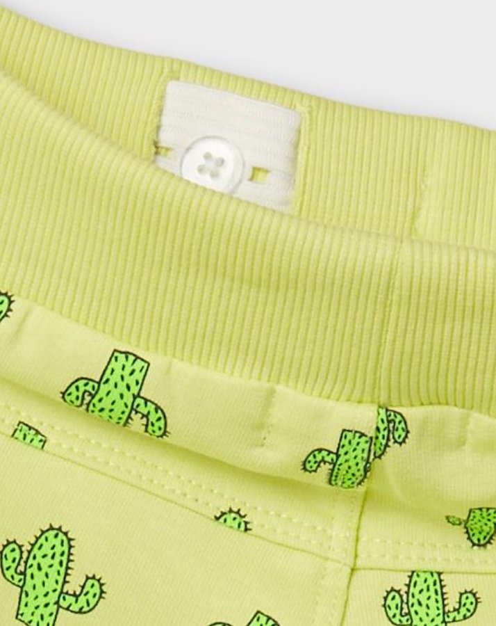 Sweat-Shorts NMMVERMO CACTUS in sunny lime