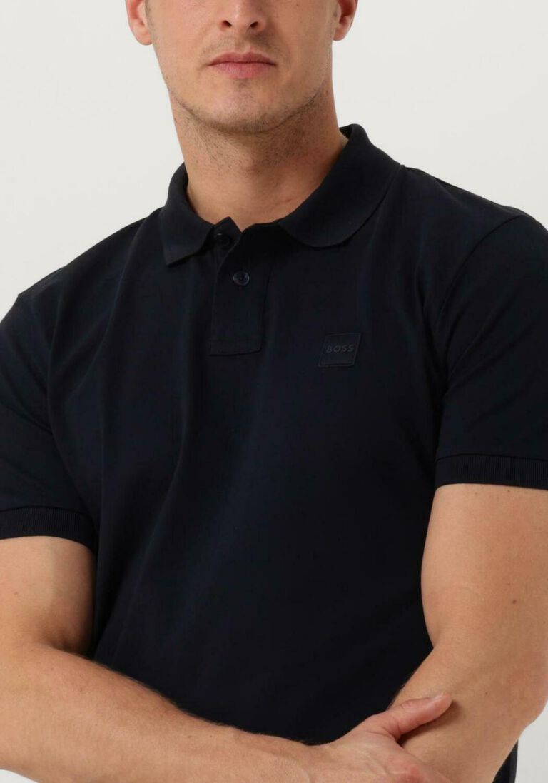 BOSS donkerblauwe boss polo passenger