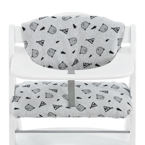 Coussin pour chaise haute Alpha+ - Gris motifs - HAUCK