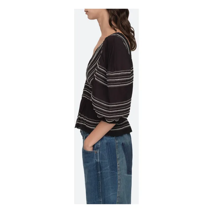 Sea NY Top Mable Cambric | Noir