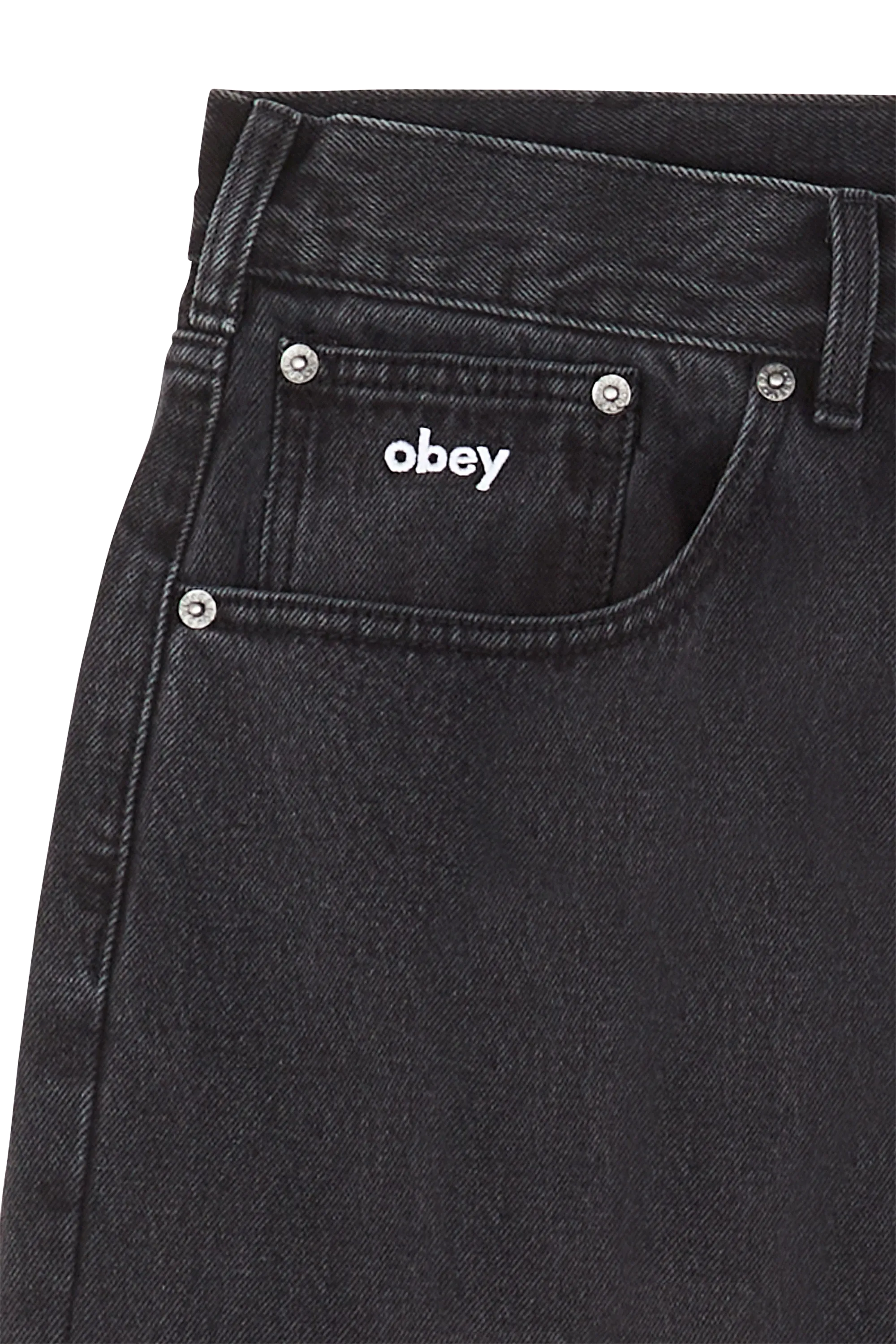 OBEY Jean BIGWIG BAGGY DENIM Noir