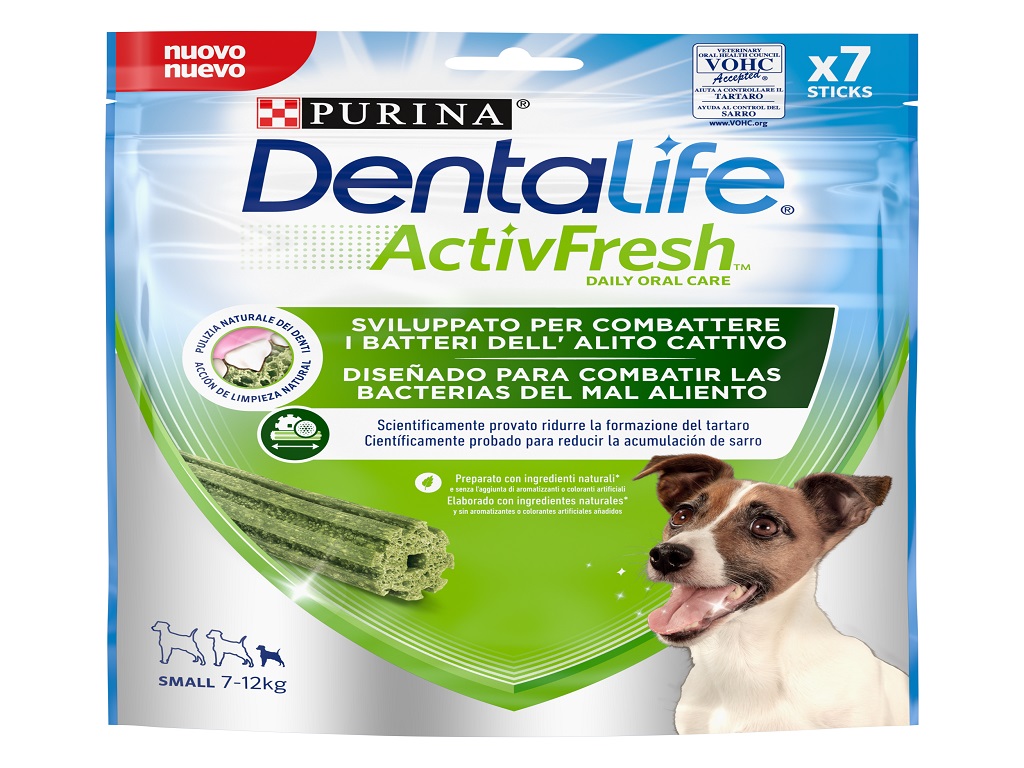 SNACK CÃO DENTALIFE ACTIVFRESH PEQUENO 115G 7UN