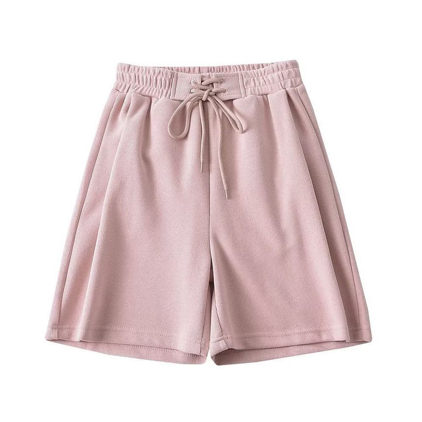 Osion - Hoge taille effen wijde joggingbroek