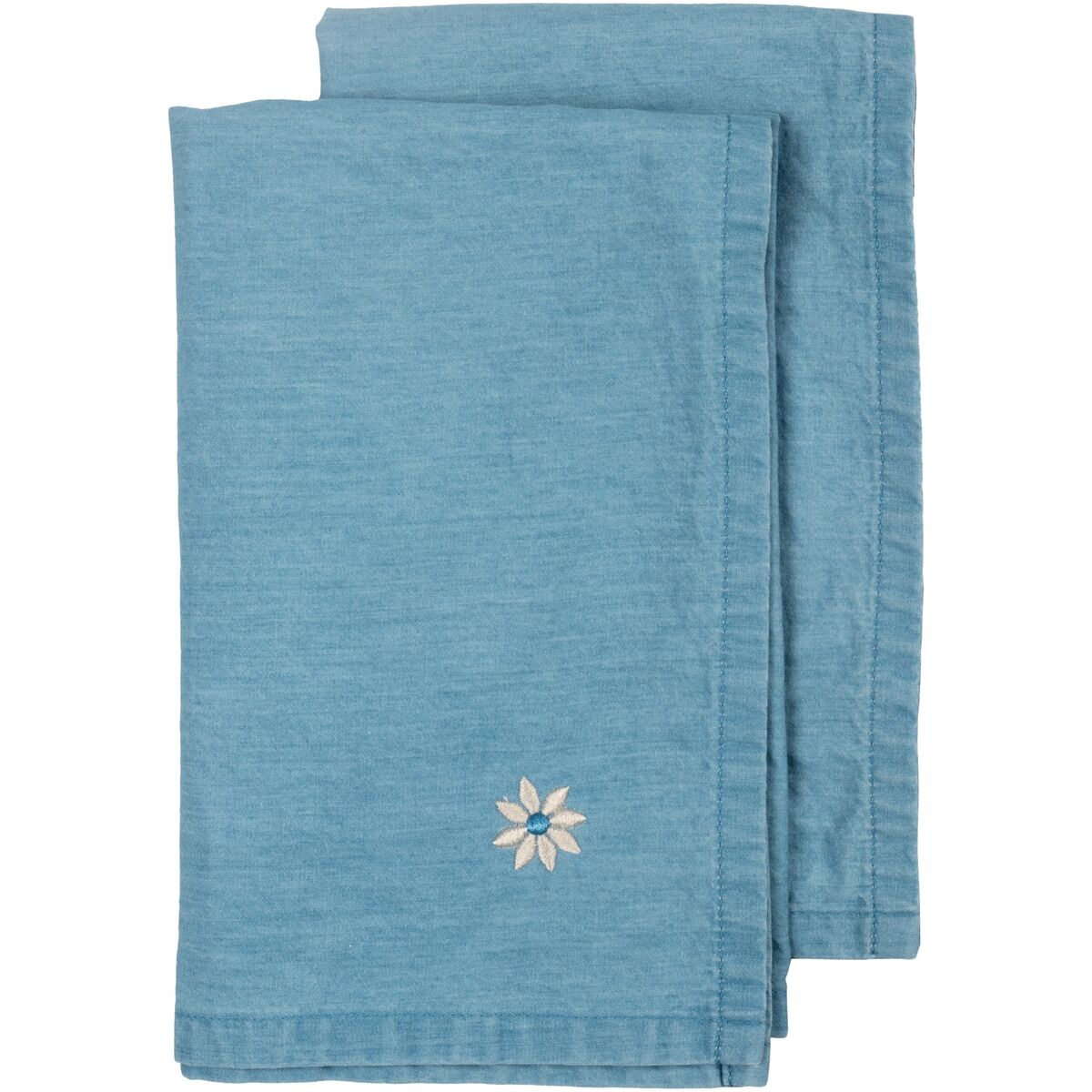 Sagaform Eden Denim serviett 2-pack, blå