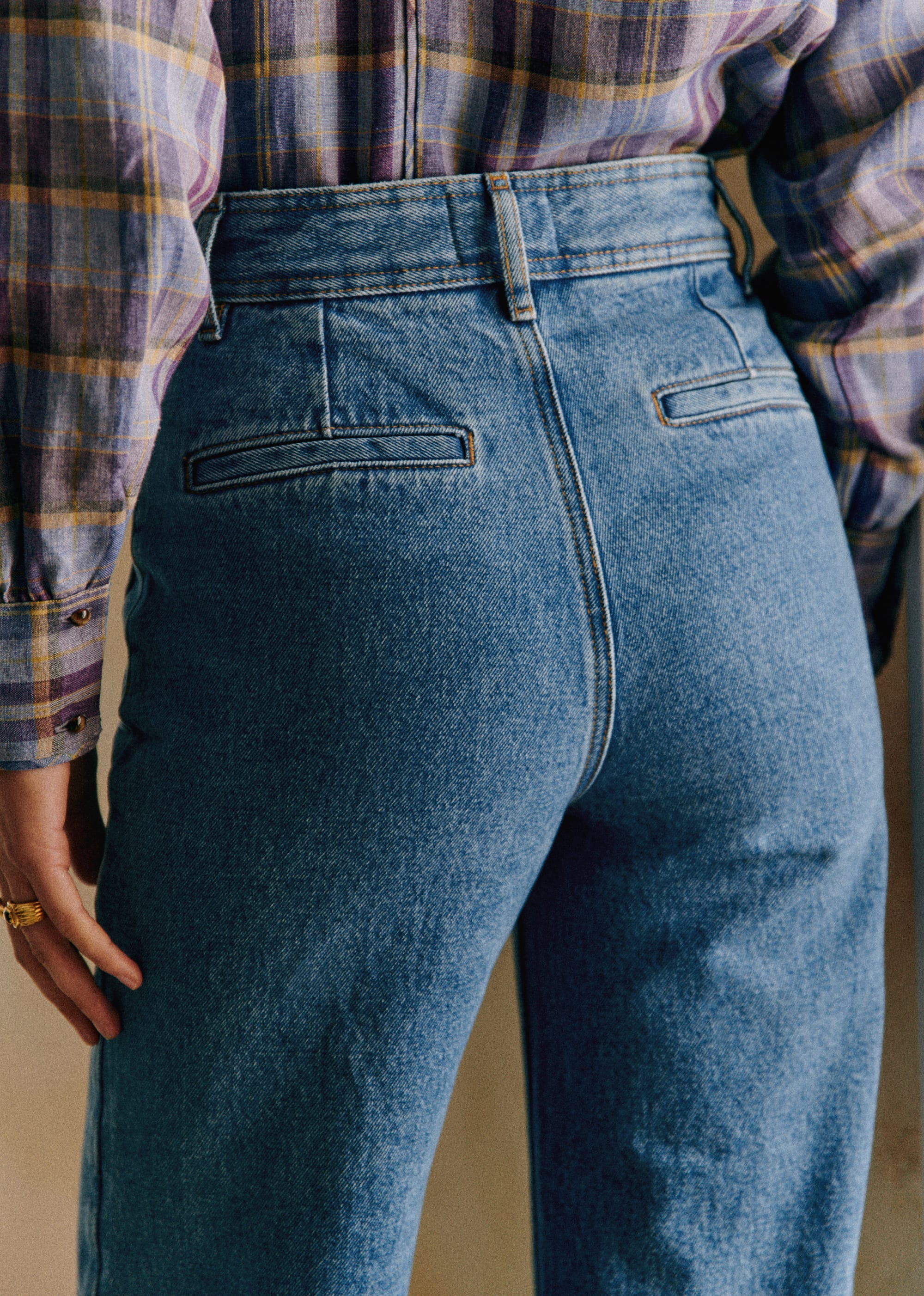 Pantalon Le 70's - Bleu Moyen - E-SHOP/DENIM 5905704