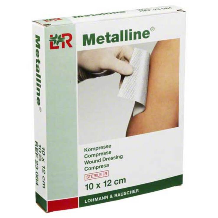 Metalline Kompressen 10x12cm, 10 St