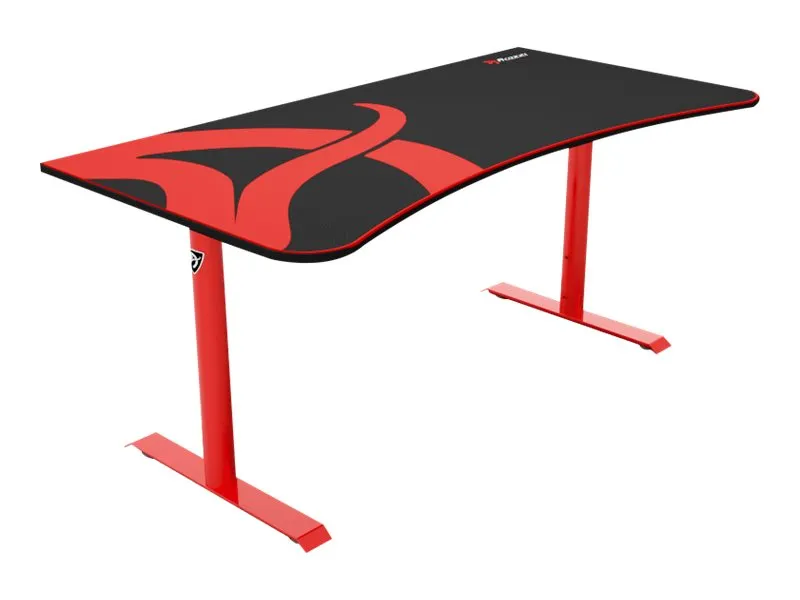 Arozzi Arena Gaming Desk, Metal, Rød, 80 kg, rødt stel