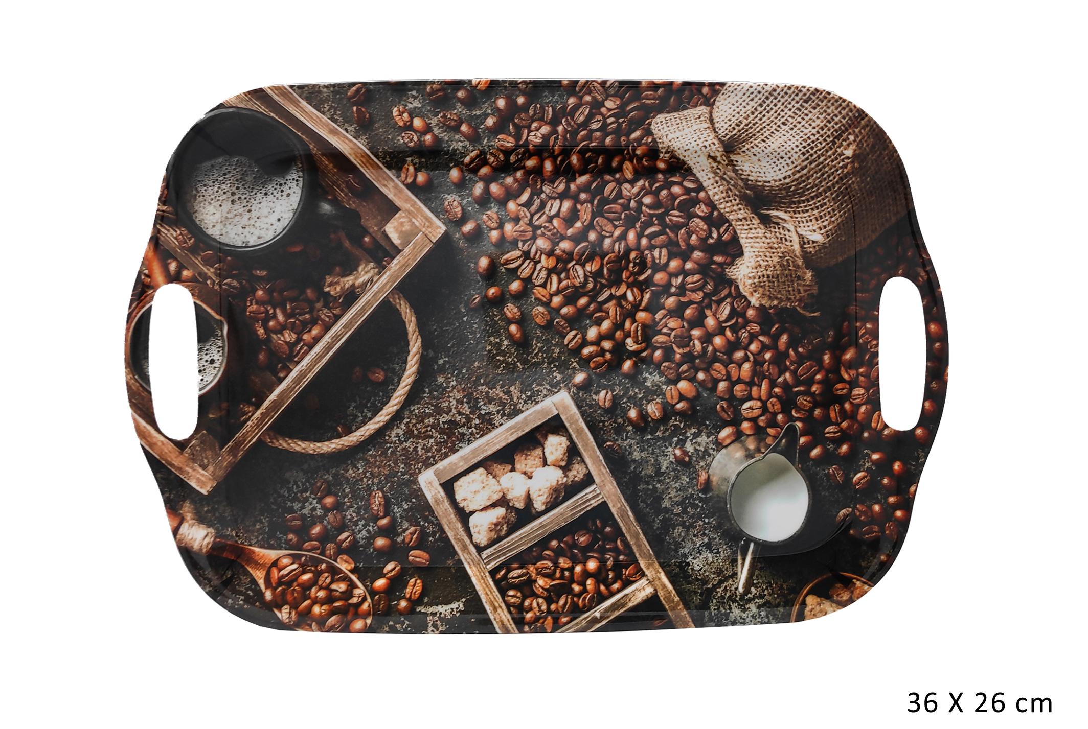 PLATEAU MELAMINE CAFE 36X26CM