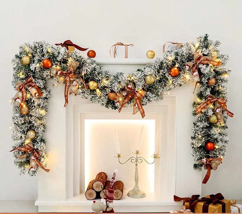 Meedeer - Kerstslinger - 2.70 meter - 50 LED - Kunstkerst - Binnen en Buiten