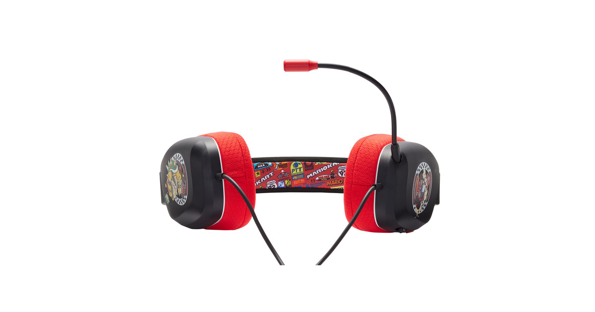 PowerASwitch Stereo Mario Kart over-ear gaming headset  (Zwart/rood)