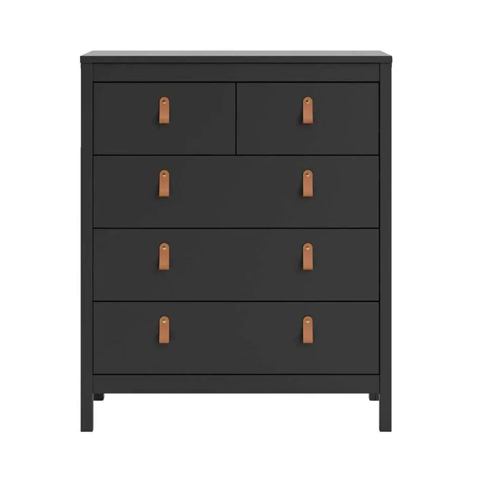 Ladekast Madeira - zwart - 99x82x38 cm