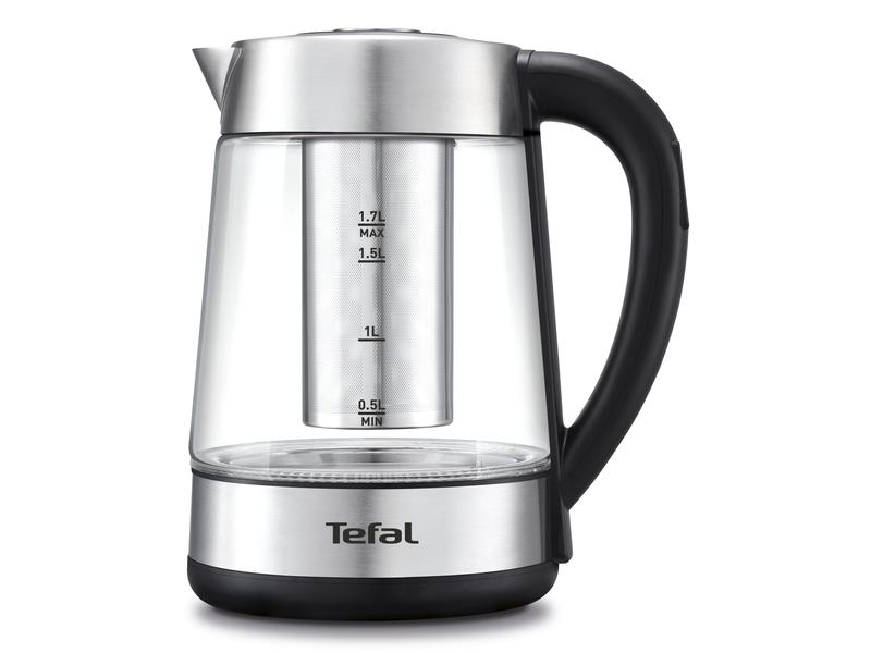 Tefal Wasserkocher BJ750D10 1.7 l, Schwarz/Silber Wasserkocher mit Warmhaltefunktion