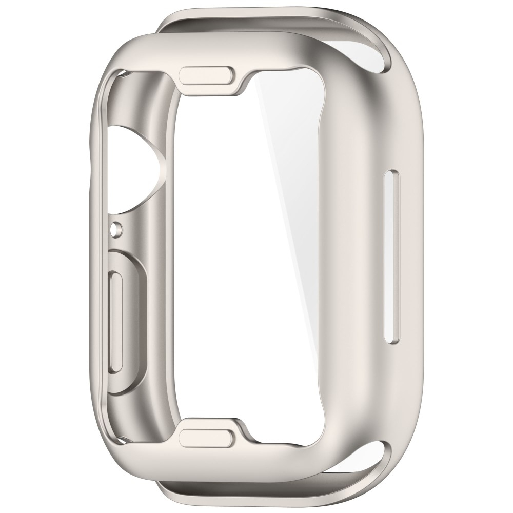 Apple Watch (42 mm) Galvanisierte Gummi Bumper Hülle mit Displayschutz - Champagner