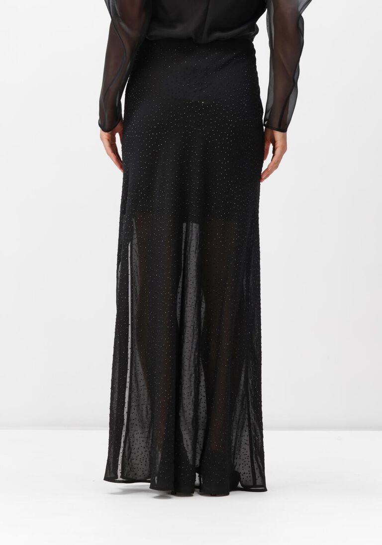 zwarte dante6 maxirok silao rhinestone skirt