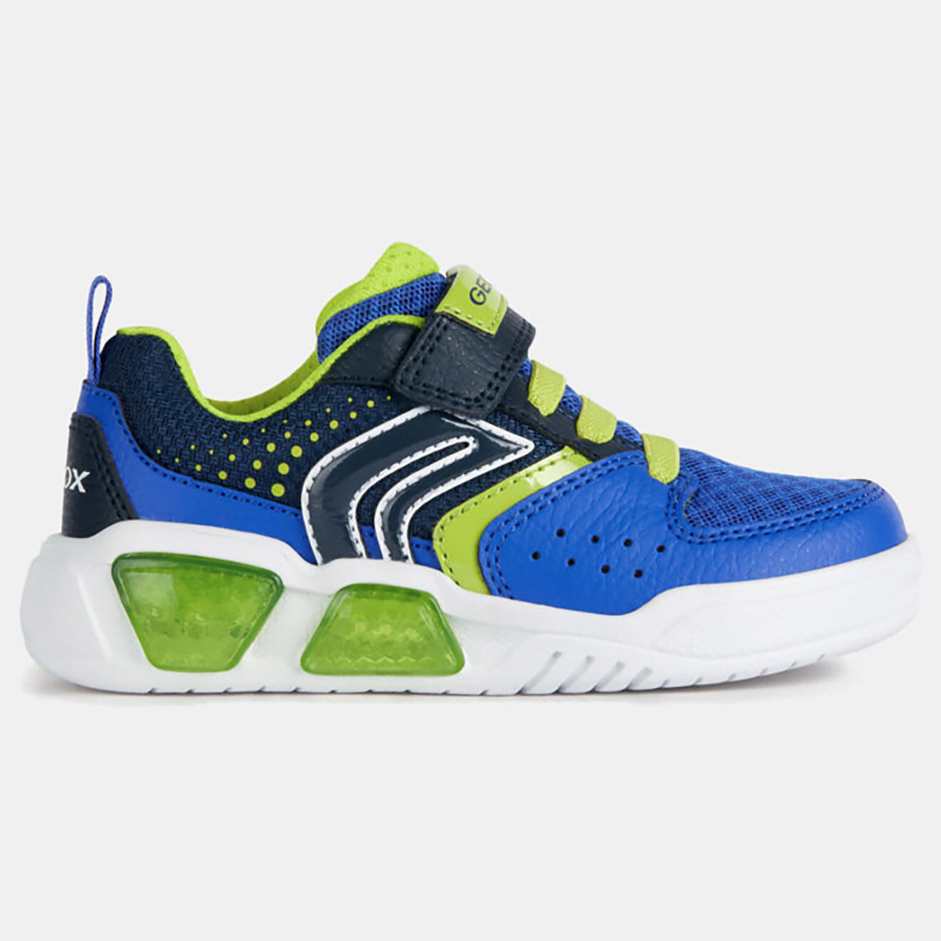 Geox Baskets Illuminus bleu/vert