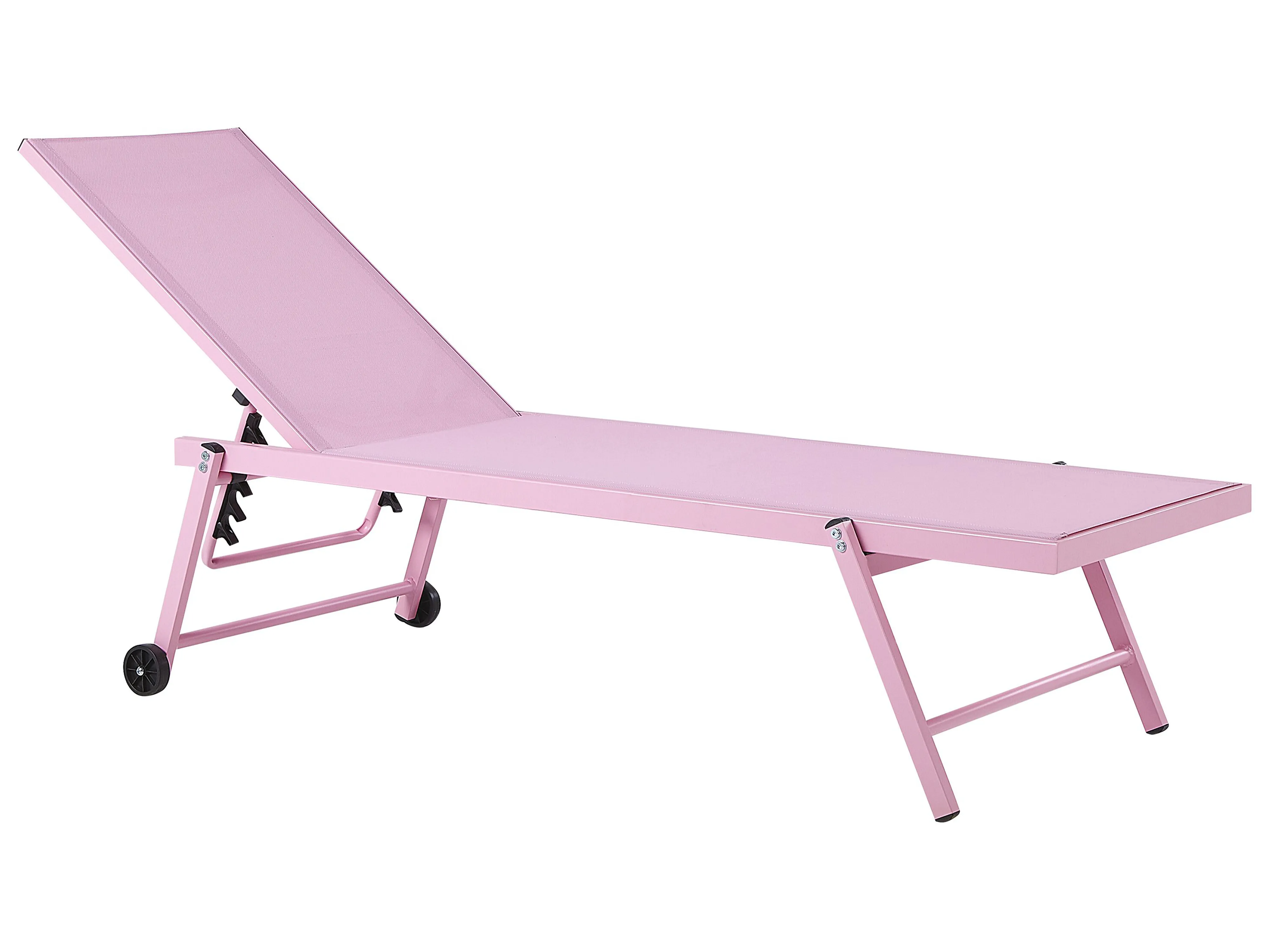 Ligstoel PORTOFINO achteroververstelbaar Metaal Roze
