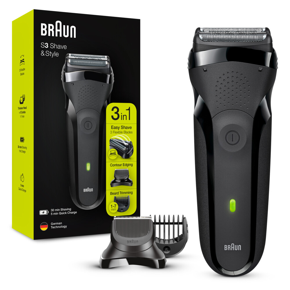 Braun Elektrisch Scheerapparaat Series 3 300BT Zwart