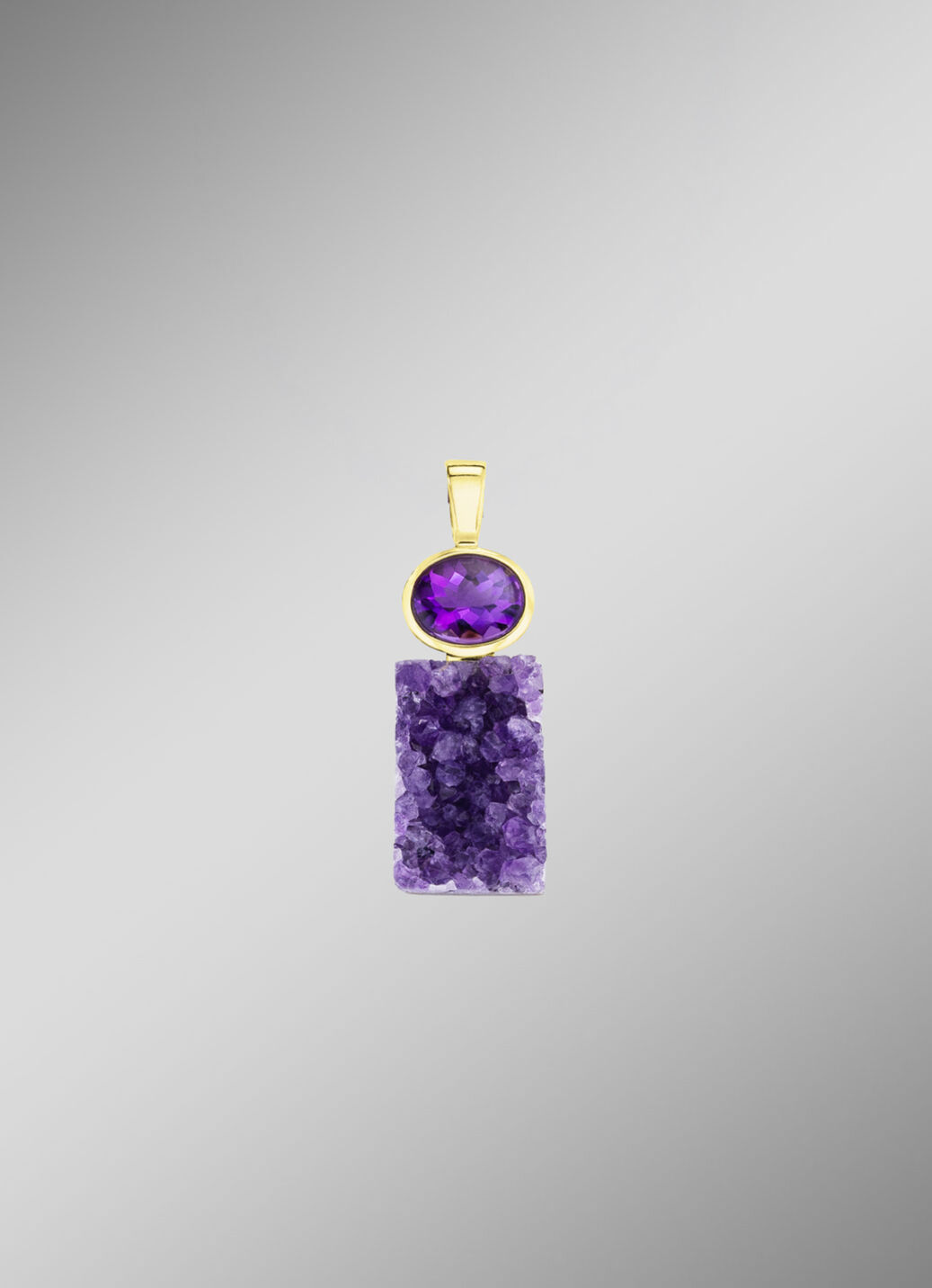 Anhänger mit echter Amethyst-Faszination