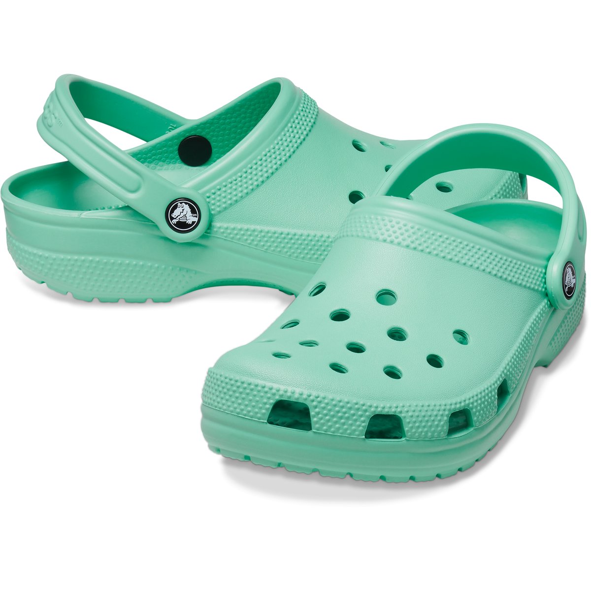 CROCS-Classic-Sabot d'eau - Talon plat - Vert