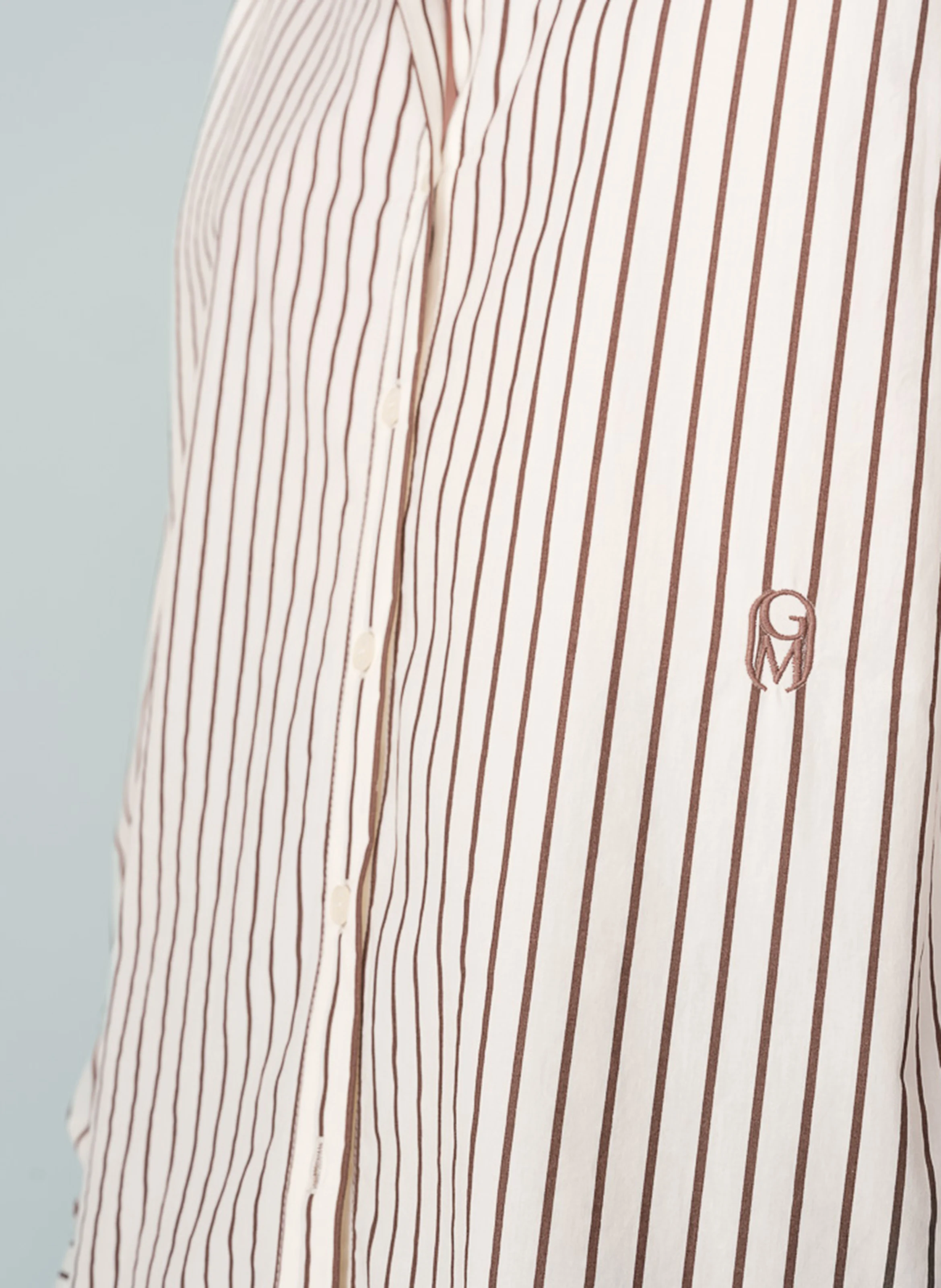 NUSETTA - Chemsie col classique en coton | Beige
