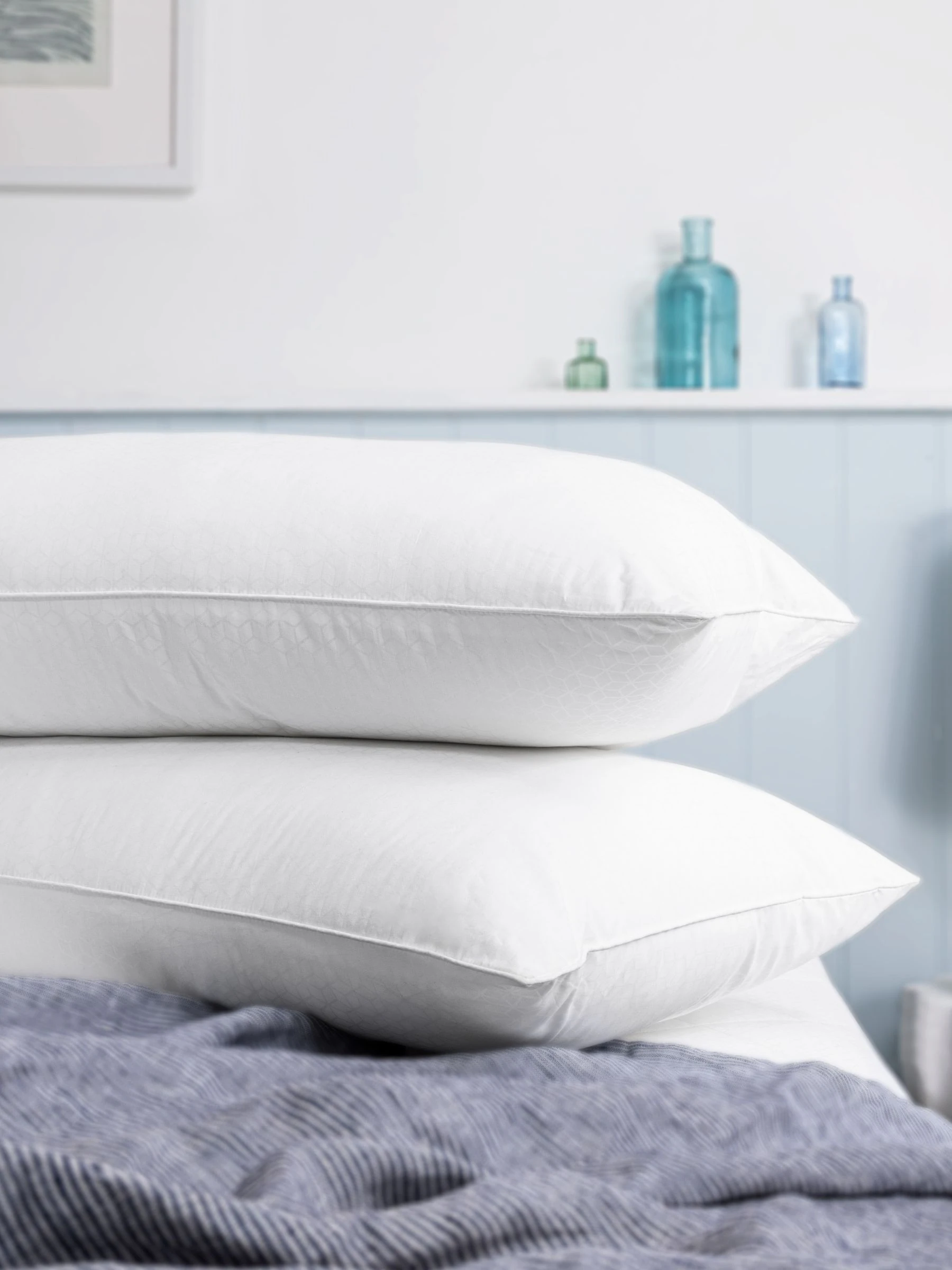 FBC Set of 2 Activated Cooling White Pillow Protectors