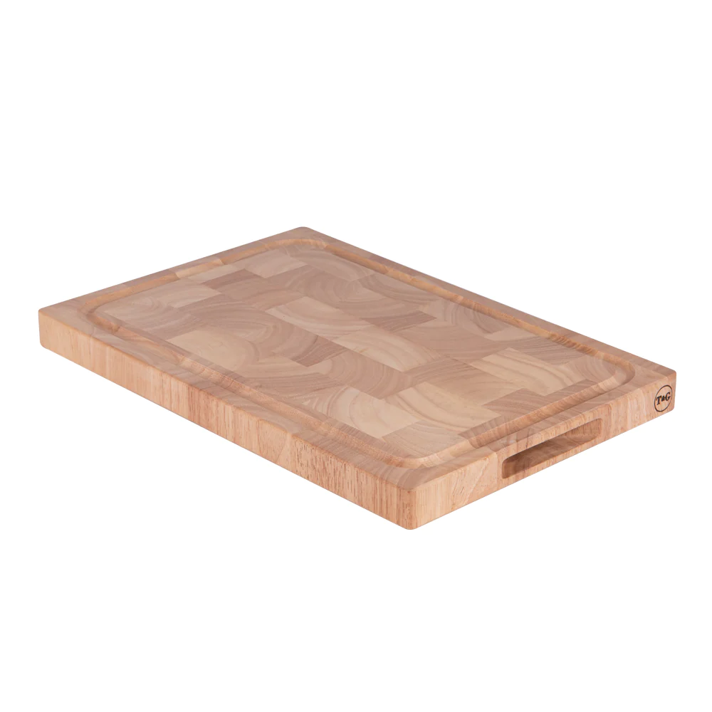 Planche à découper épaisse rectangle 42x28 cm en hévéa T&G Woodware