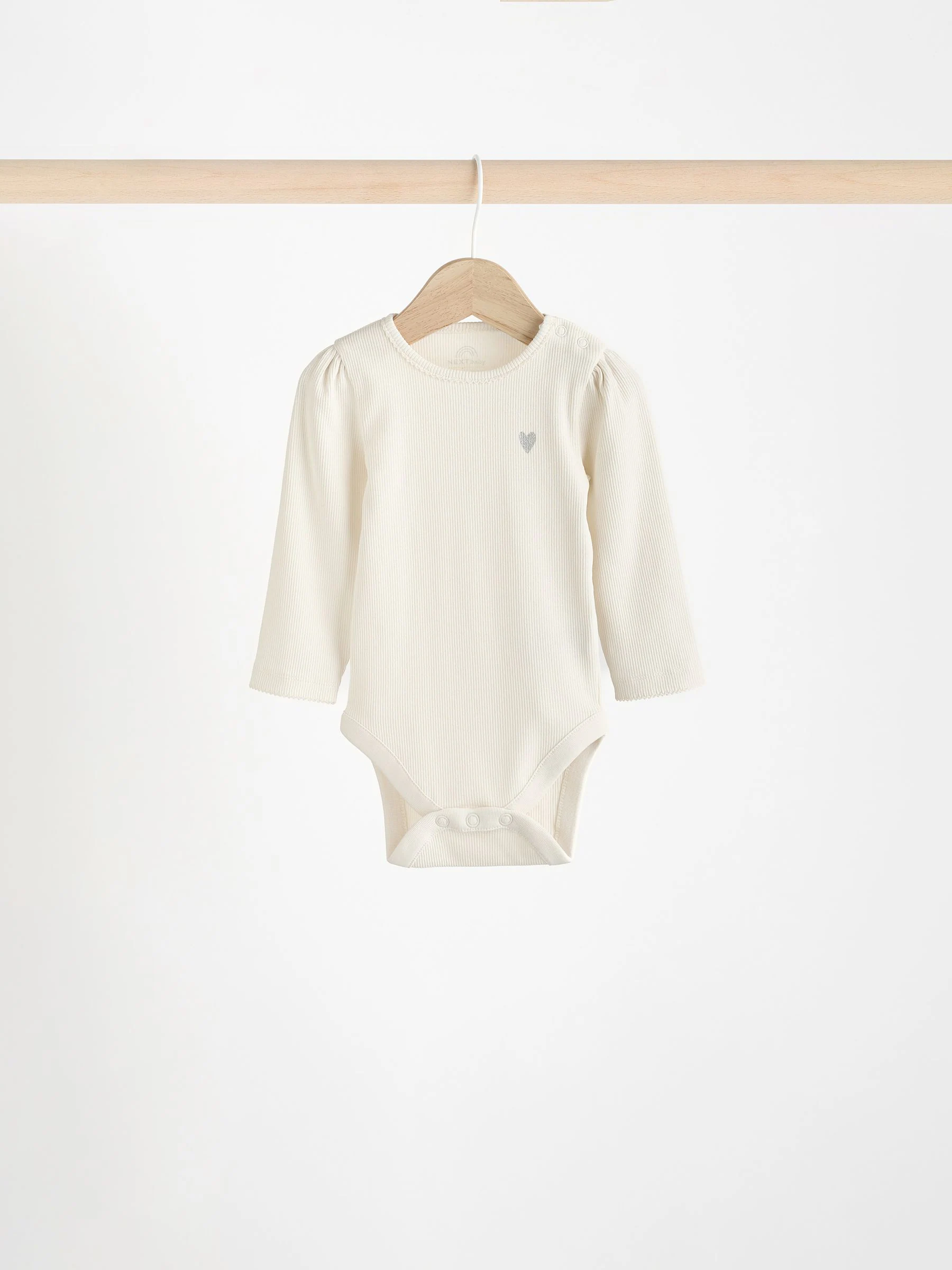 Zwart/wit - Set van 3 babyrompertjes met lange mouwen