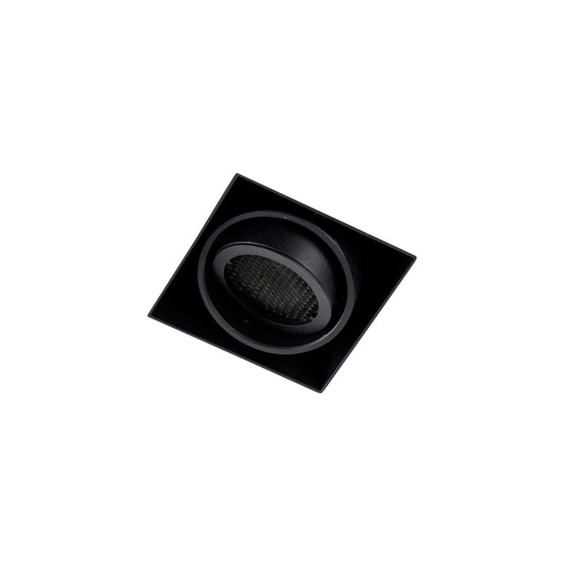 Set van 6 Inbouwspot zwart draai- en kantelbaar Trimless - Oneon Honey