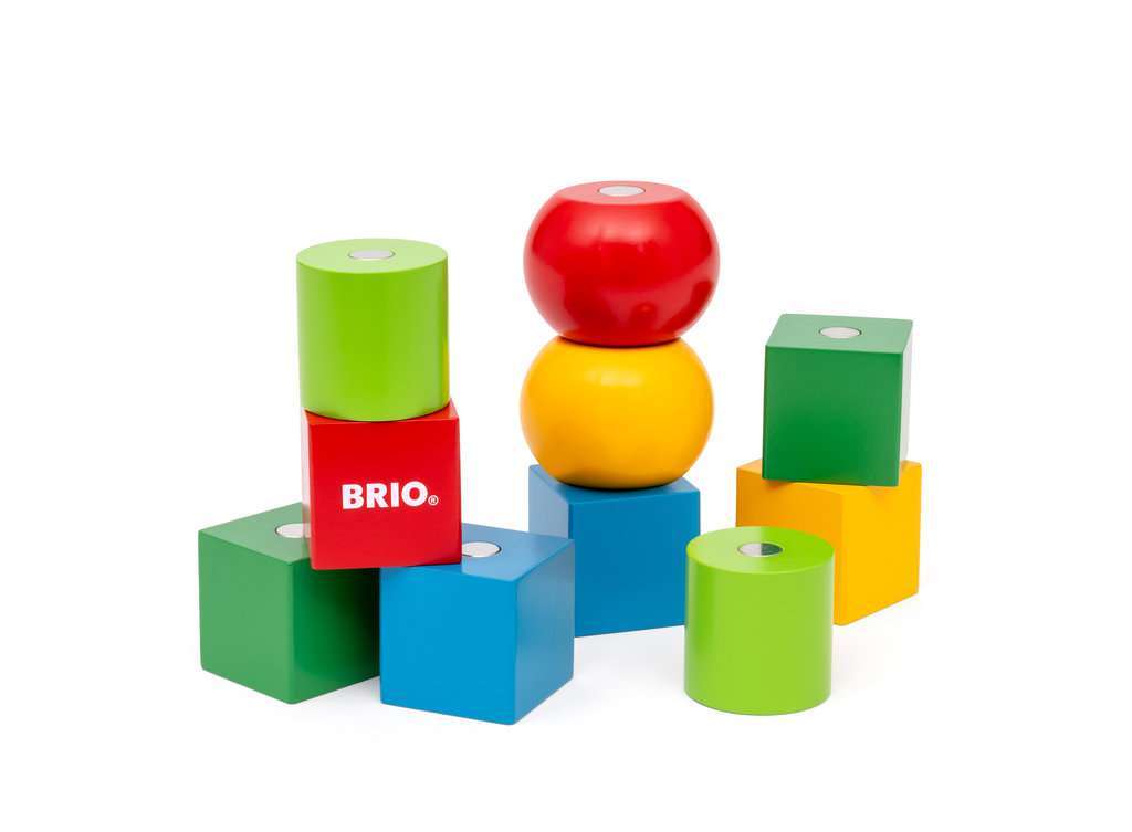 BRIO Spiel Magnetische Holzbausteine